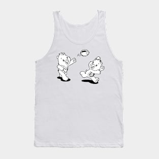 twin bears playing ball Tank Top